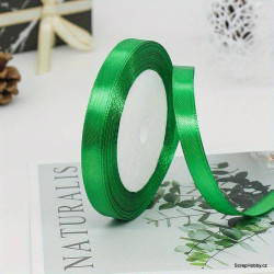 Saténová stuha - zelená