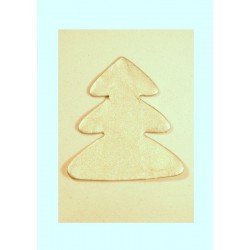 Scrapbooking - Stromeček z ručního papíru - stříbrný