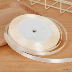 Saténová stuha - smetanová