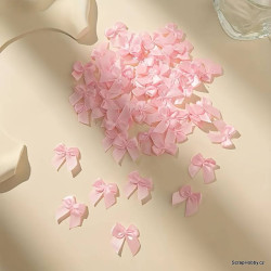 Saténová mašlička - růžová