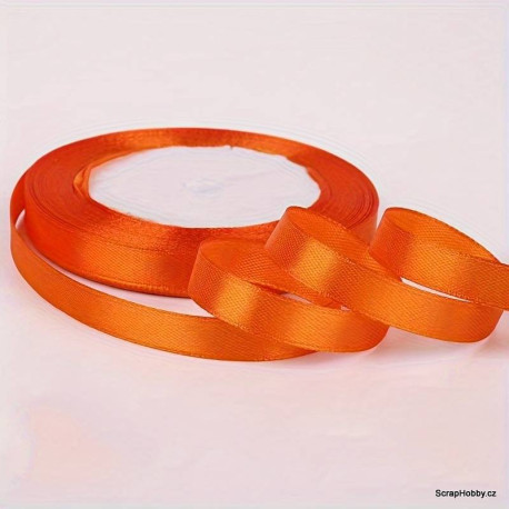 Saténová stuha - oranžová