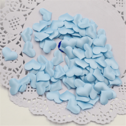 Látková srdíčka - modrá