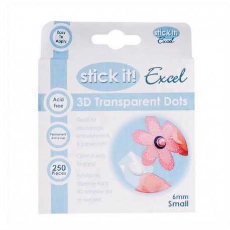 Scrapbooking - Gelové kapky 3D - 6mm.