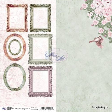 Papíry 30,5 x 15 cm Rose Garden 13