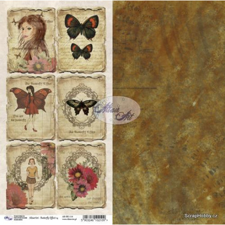 Papíry 30,5 x 15 cm - Butterfly Effect 14