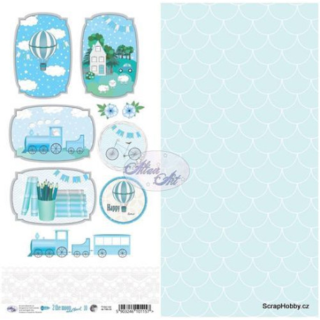 Papíry 30,5 x 15 cm - 2 the moon and back 10