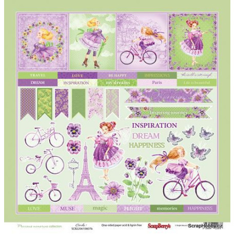 Jednostranný papír - Precious memories - Cards 1