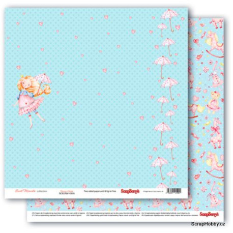 Oboustranný papír - Sweet Moments - Raining Hearts