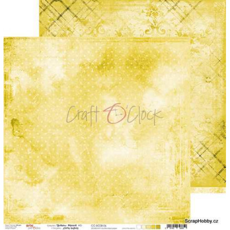 Oboustranný papír - Yellow Mood - 05