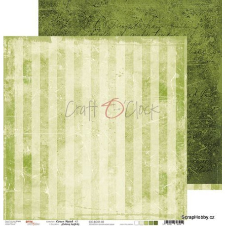 Oboustranný papír - Green Mood - 02