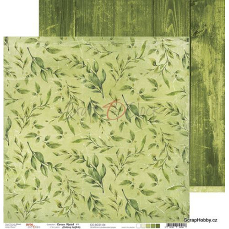 Oboustranný papír - Green Mood - 04