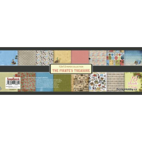 Sada papírů - The Pirate's Treasure - 30x30cm