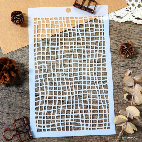 Šablona -20 x 12,5 cm Rybářská síť