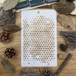 Šablona -20,3 x 12,7 cm Nepravidelná kolečka