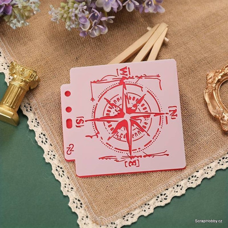 Šablona -13 x 14 cm Kompas