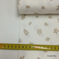 Béžové lístky na smetanové