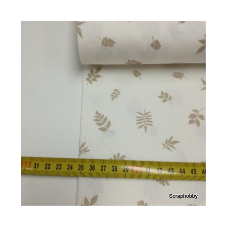 Béžové lístky na smetanové