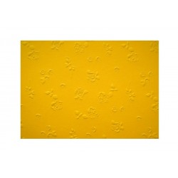 Scrapbooking - Embosované papíry - růžičky žluté