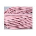 Šňůrka voskovaná růžová - 2mm.
