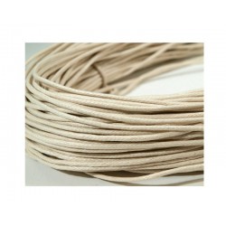Šňůrka voskovaná krémová.
