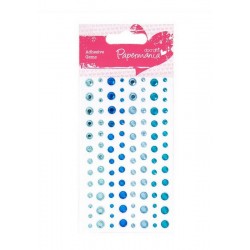 Scrapbooking - Samolepící kamínky - Capsule - Modré - 104ks