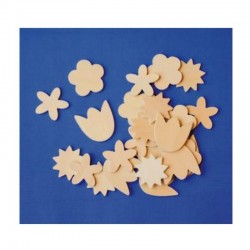 Dřevěné kytičky sada 100ks