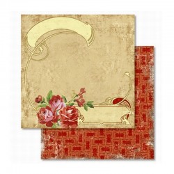 Scrapbooking - Papír - Oboustranný papír - Nostalgie Růže