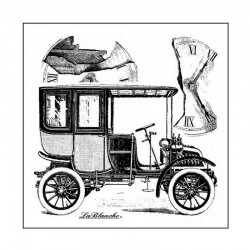 Scrapbook - Silikonové razítko - Elegantní veterán 8,5 x 8,5 cm