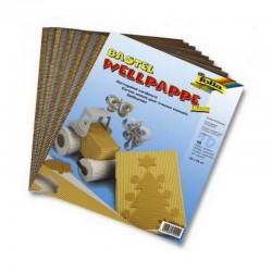 Scrapbooking - Vlnitý papír - zlatý