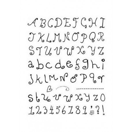 Scrapbooking - Razítka - Písmenka a čísla školáka....