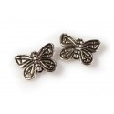 Korálek - Kovový Motýlek II.- platina 10x15mm