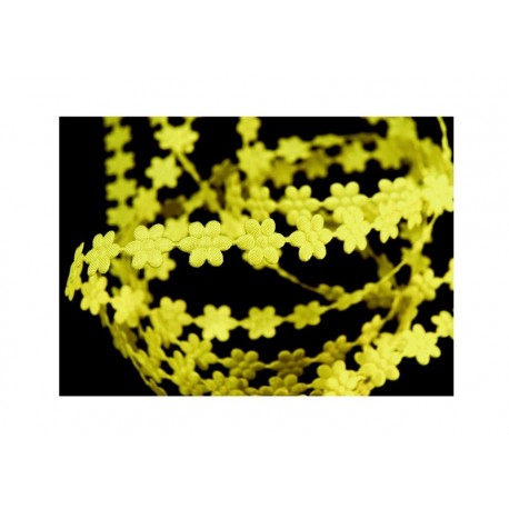 Cardmaking - Stužky kytičkaté žluté.