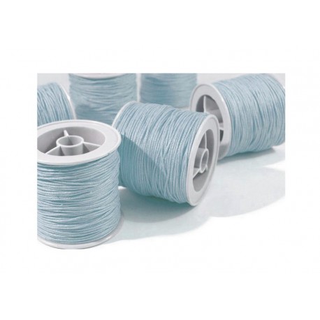 Scrapbook - Voskovaná stužka 1mm - sv. modrá