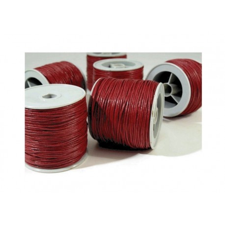 Scrapbook - Voskovaná stužka 1mm - červená