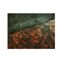 Scrap - Nepálský morušový papír - Zelený s krucánky