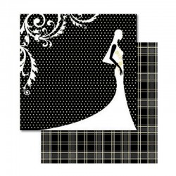 Scrapbooking - Papír - Oboustranný papír - Wedding - nevěsta