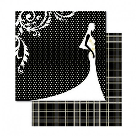 Scrapbooking - Papír - Oboustranný papír - Wedding - nevěsta