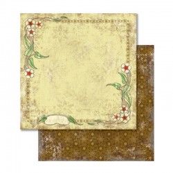 Scrapbooking - Papír - Oboustranný papír - Nostalgia Květinový rámeček