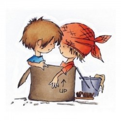 Cardmaking - Razítko - V kádi