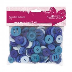 Scrapbooking - Knoflíčky - mix - modré