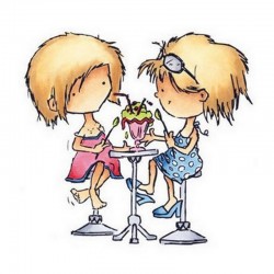 Scrap - Razítko - Daisy se zmrzlinou