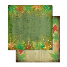 Scrap - Oboustranný papír - Barevné listí listí