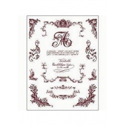 Scrapbooking - Razítka - Písmeno A + girlandy