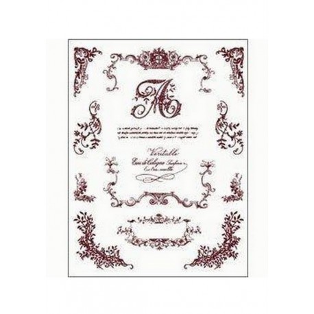 Scrapbooking - Razítka - Písmeno A + girlandy