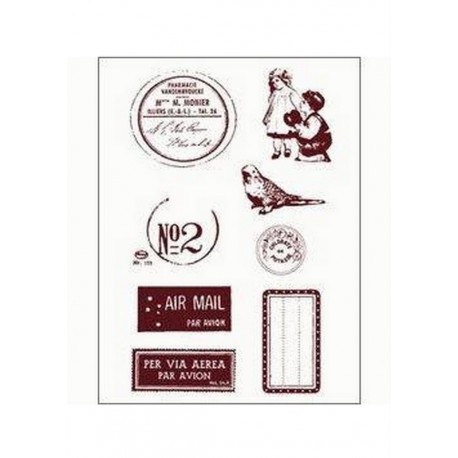 Scrapbooking - Razítka - Poštovní razítko, známka....