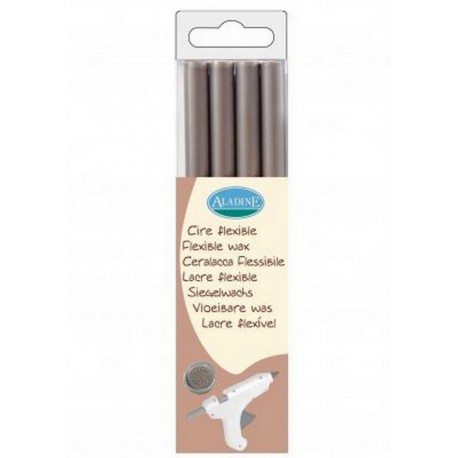 Scrapbooking - Pečetící vosk - stříbrný