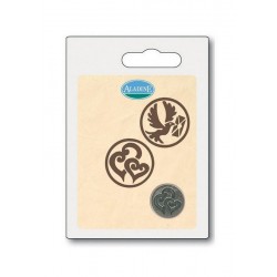 cardmaking - Oboustranné pečetidlo - Srdce a Holubice