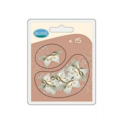 Scrap - Mašličky - Motýlci - smetanové - 15ks