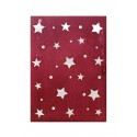 Thajský papír - Ruční morušový papír - průsvit hvězdy - vínová