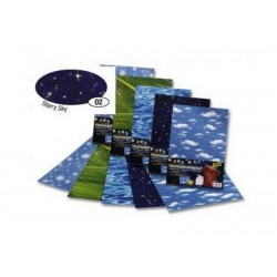 scrapbooking - Noční obloha - Poloprůhledné listy